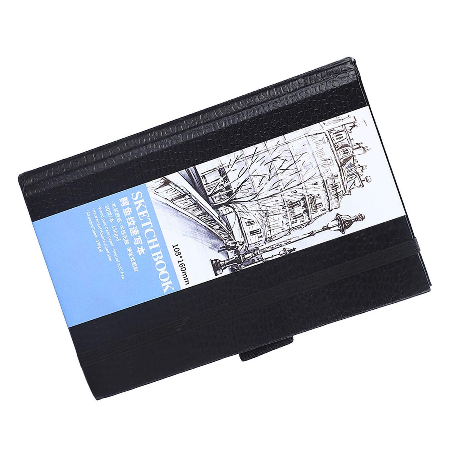 Watercolor Sketchbook,Watercolor Journal Acid Free Hard Cover Bookmark Ribbon Elastic Band Mixed Media Sketchbook for Adults Students