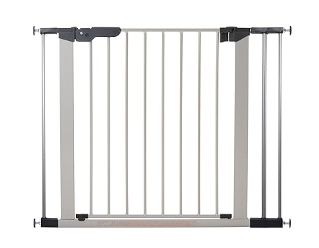 Baby Dan 60117-2693-02-85 Premier Tür/Treppenschutzgitter zum Einklemmen, 73.5-99.8 cm, silber/schwarz