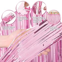 Pink Party Decorations, 3 Pack 3.2ft x 8.2ft Pink
