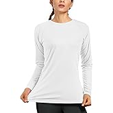 isnowood Women's Sun Protection Long Sleeve Shirts, UPF 50+ UV Rash Guard Swim Shirt, Workout Hiking Running Athletic Tops