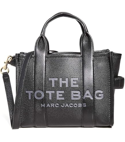 Marc Jacobs Women's The Leather Crossbody Tote Bag, Black