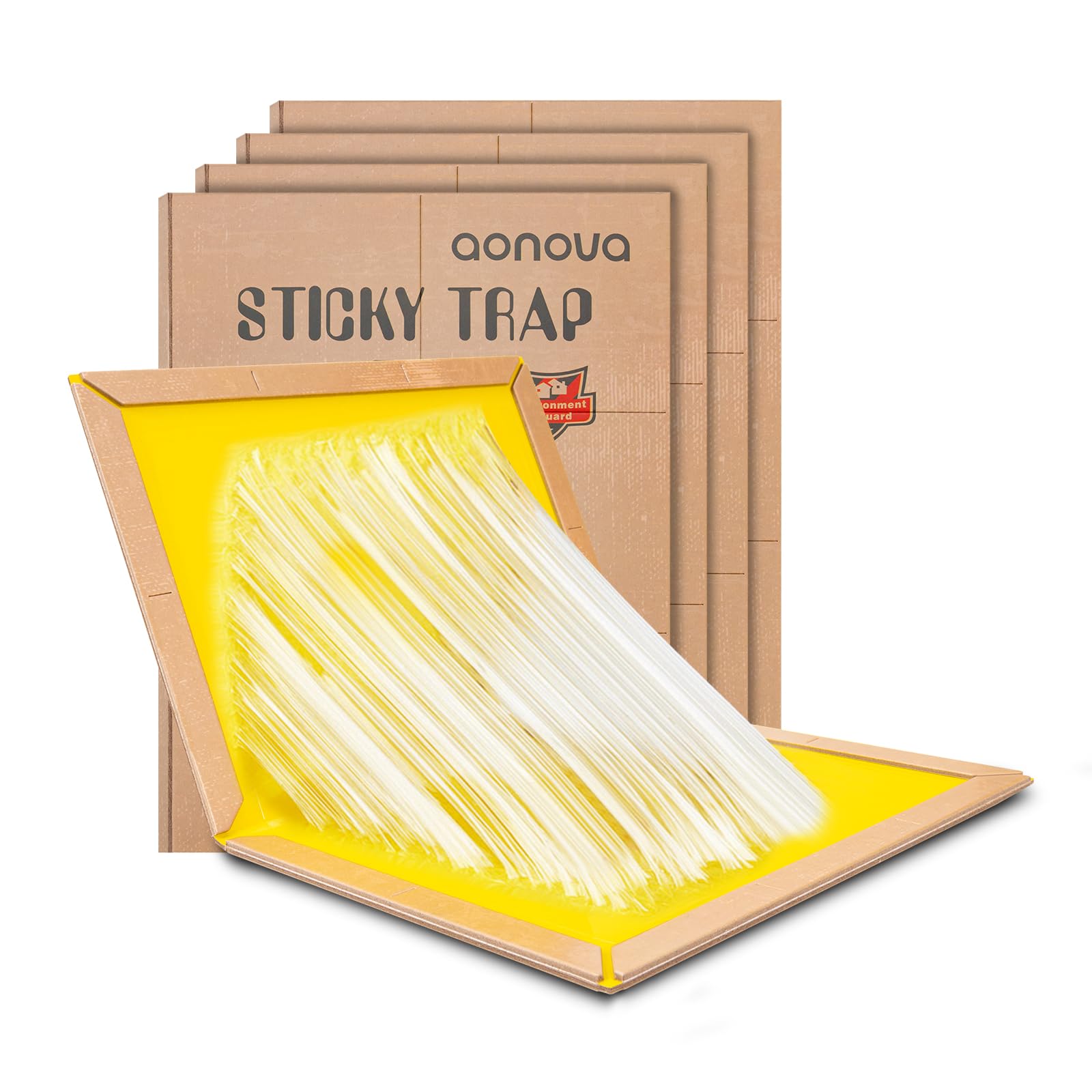 Pest Trap Board, 4 Pack Sticky Pads for Pests Indoor Outdoor Kitchen Garage Garden