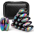 Rattle Magnets Snake Eggs for Adults, Magnetic Stones Oval Science Kit Toy, Fidget Toys Bulk for Stress Ball & Decoration for Home Office Refrigerator Ferrite Putty Holiday Stocking Sutffer 18 Pack