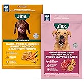 Jinx Premium Dry Dog Food Bundle - Chicken & Beef - 4lb Each
