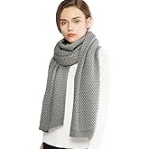 RIIQIICHY Winter Scarfs for Women Cold Weather Chunky Knit Scarf Warm Thick Scarf Long Large Oversized Scarves
