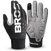 ROCKBROS Cycling Gloves Winter Bike Gloves Full Finger Water Resistant Touch Screen Biking Gloves for Men Skiing Bicycle Glov