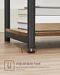 VASAGLE Side Table, Small End Table, Tall