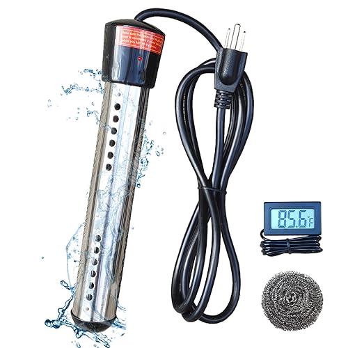 1500W Portable Electric Immersion Water Heater for Plastic Bucket