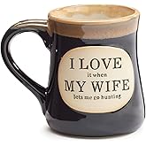 1 X Love it When my Wife Lets Me go Hunting Coffee Tea Mug Cup 18oz Gift Box