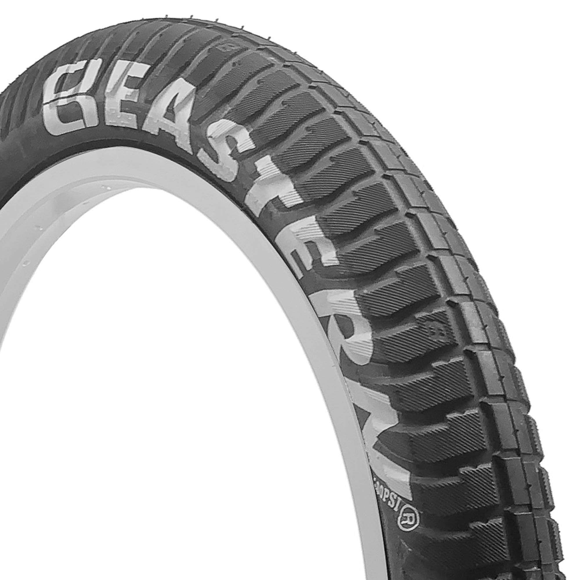 Eastern Curb Monkey 20 x 2.4 Inch BMX Tyres - Ideal for Freestyle, Street, BMX & Folding Bicycles (Silver Patch)