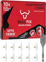 Bullfix Extra Plasterboard Fixings Heavy Duty Pack 10 Starter Set 133kg