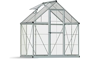 Palram - Canopia Hybrid 6' x 4' Greenhouse - Silver