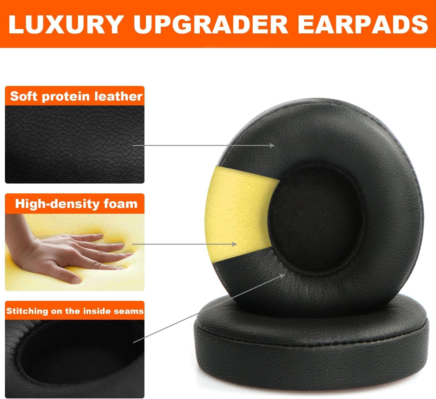 Replacement Ear Pads for Beats Solo 2 & 3, Earpads Cushions Replacement...