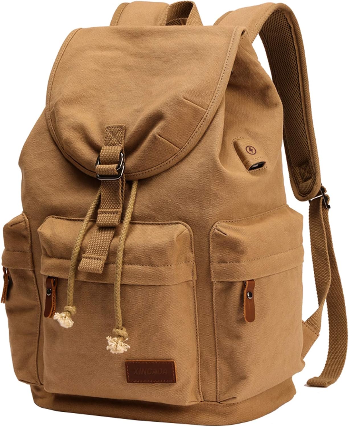 XINCADA Canvas Backpack Laptop Backpack 15.6 Inch Vintage Rucksack