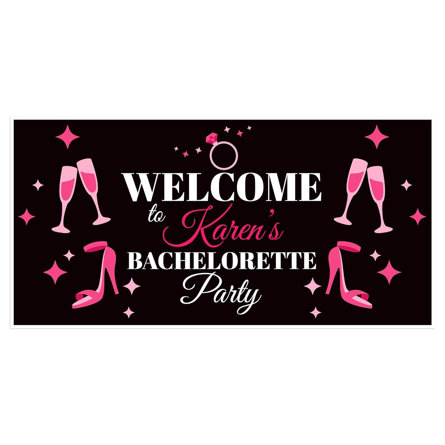Amazon Com Welcome To Bachelorette Party Banner Personalized