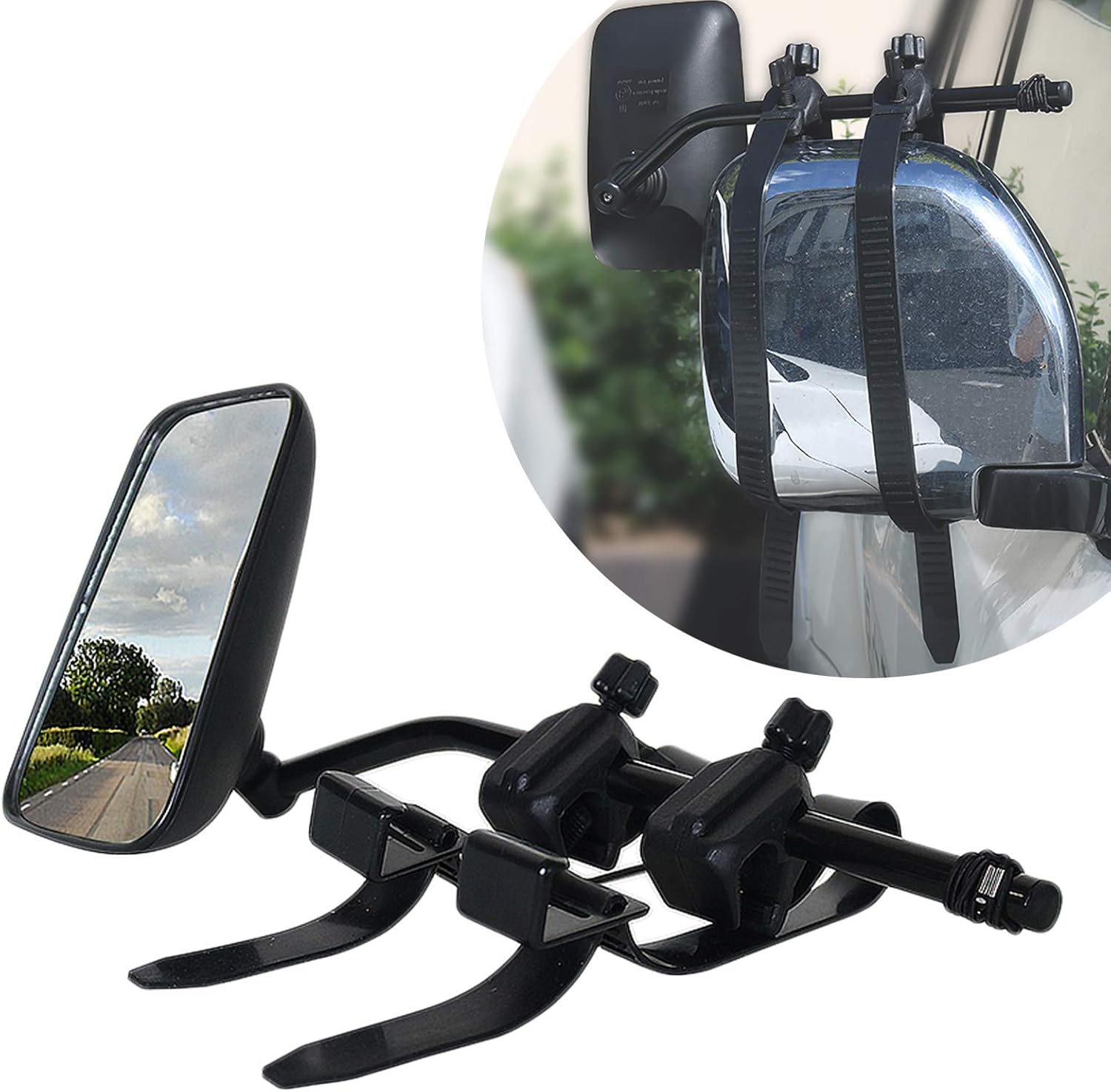 Car Towing Mirror With Metal Support Frame,Towing Wing Mirror Glass For