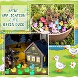 JOLCEEY 120pcs Mini Ducks Glow in the Dark Resin Tiny Ducks Aquarium Dollhouse view 7