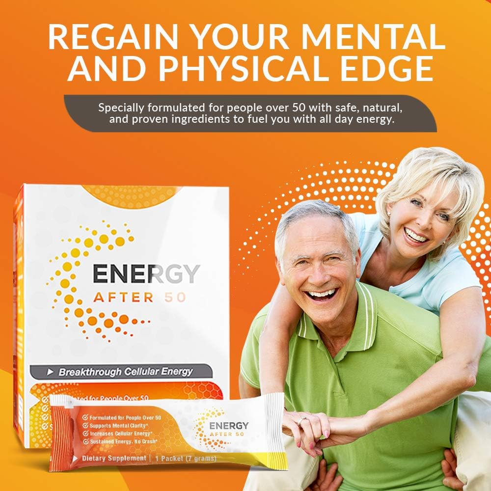Life Renew: Energy After 50 - Cellular Energy Support - 20 Packets - Natural Ingredients - Support Mental Clarity - Help Sustain Energy Levels with No Crash - Formulated for People Over 50: Health & Personal Care