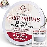 Cakebon Cake Boards - Sturdy 1/2 Thick Drums - 12