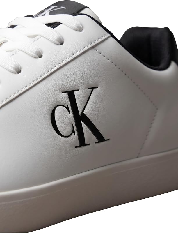 Baskets Cupsole Homme Derby avec Logo, Multicolore (Bright White/CK Black), 42 — photo 4 sur 6