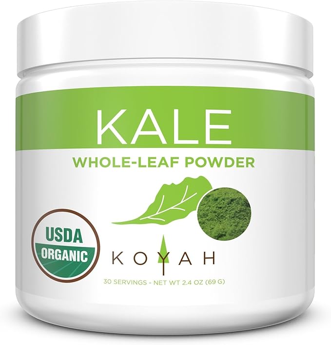 KOYAH Organic FreezeDried Kale Powder (Equivalent to 30 Cups Fresh
