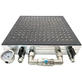 PGFUN CNC Vacuum Chuck Fixture Plate Workpiece Clamping Table Vacuum Workholding System for Machining Center, Lathe, Milling, Engraving Machines (300 x 300mm)