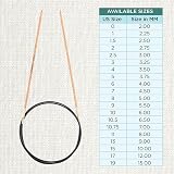 KnitPro Basix Beech Fixed Circular Needles 32in 2.00mm view 4