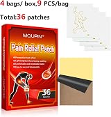 MQUPIN 36 Pcs Pain Relief Heat Patches Back Neck Joint 4 Bags 9Pcs/Box view 2