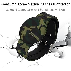4 Pack Waterproof AirTag Bracelet for Kids, Hidden