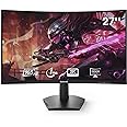Redragon 27" 144hz/165HZ Curve Gaming Monitor, QHD 2K (2560X1440) IPS Frameless Computer Monitor, 1ms Response Time, Fully Compatible, VESA Wall Mount
