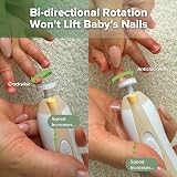 haakaa Electric Baby Nail Trimmer with LED Light 6 Heads Acorn view 3