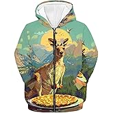 Fowototi Hoodies for Boys Cool Graphic Zip Up Hoodie Soft ComfyHooded Sweatshirt Kids Long Sleeve Casual Fall Spring Jackets
