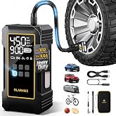 OlarHike 12000mAh Heavy Duty Tire Inflator Portable Air Compressor | Powerful, 7X Faster, 150PSI, Dual Power 12V&amp;Cordless, For Car Tires, Pickup Trucks, Jeeps, SUVs &amp; RVs, Digital Pressure Gauge