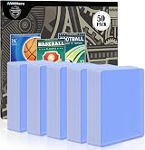 Mlikero 50 Pcs Hard Card Sleeves 3 x 4 Inches Thick 35pt Card Protectors