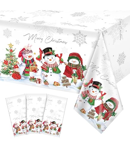75 PCS Snowman Paper Plates & Napkins - Christmas Winter Party Dinnerware Set