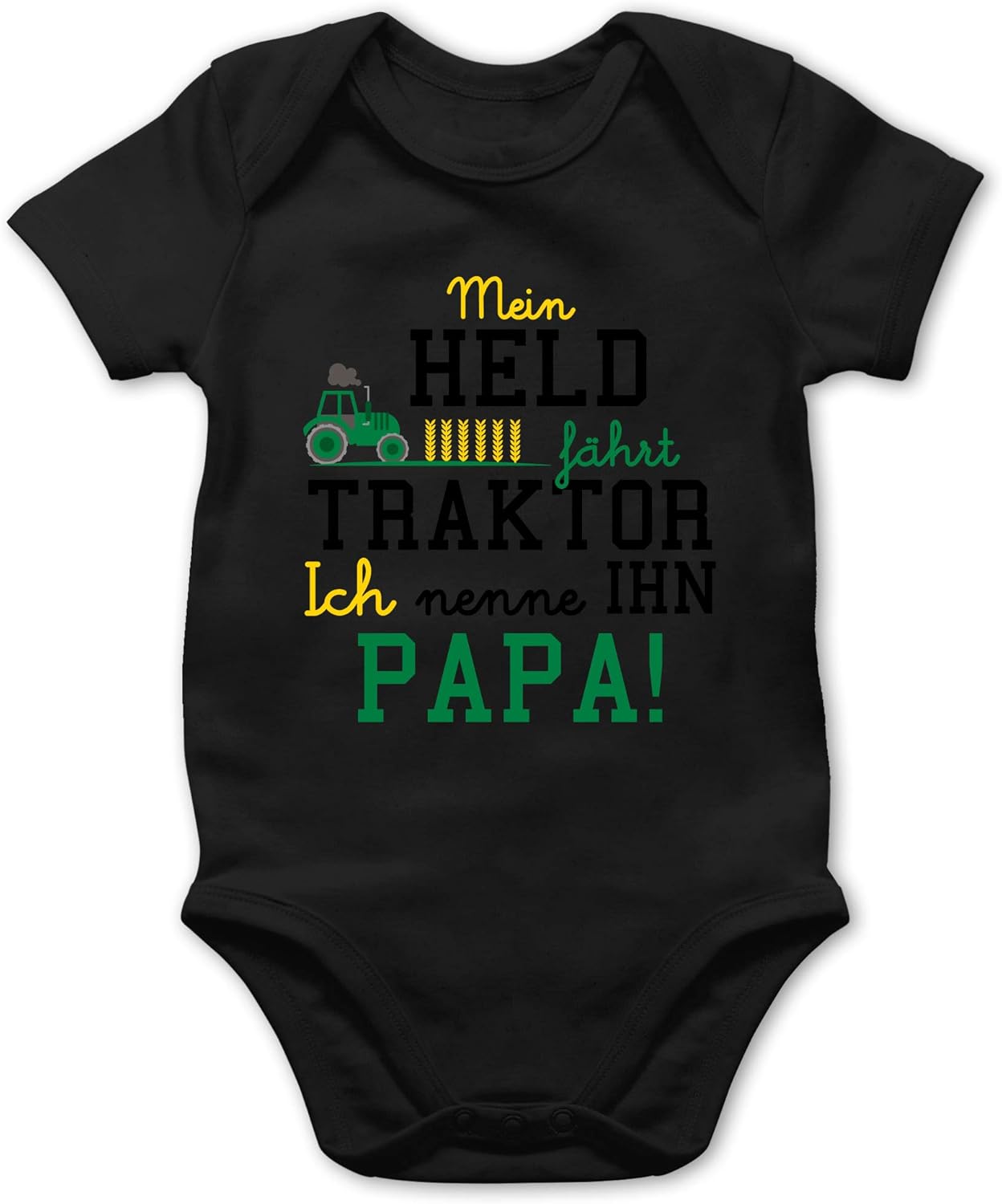Baby Body 'Mein Held Fährt Bagger' - Lustiger Strampler Für Jungen & Mädchen