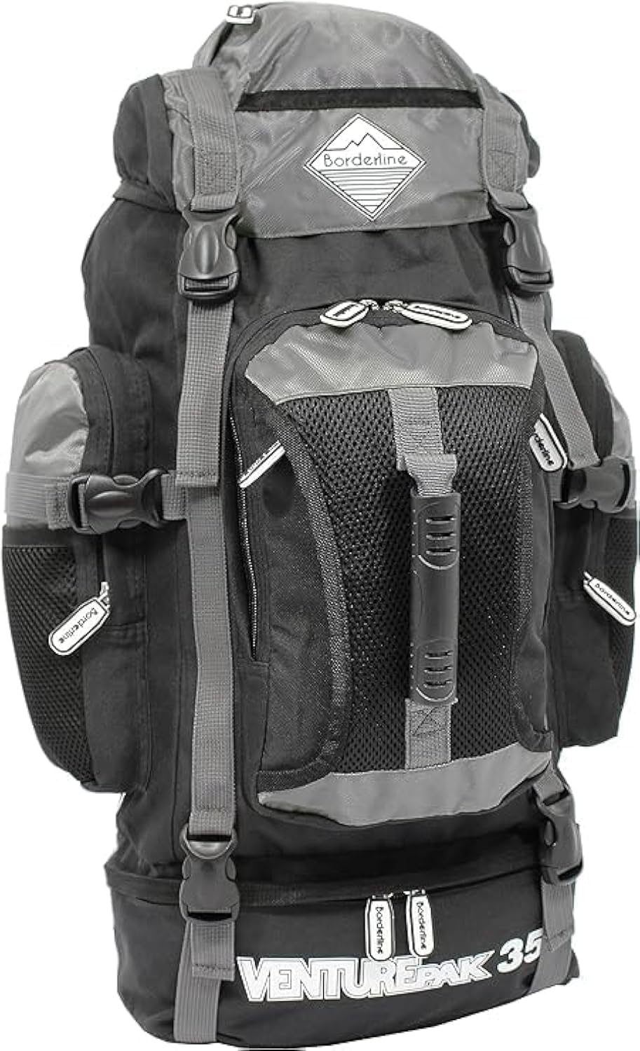 SiXsigma Sports Lightweight 35L Hiking Backpack & Packs for Men - Quick Dry Travel Essentials For Hiking, Camping & Travel - Ideal Hiking Lover Rucksack Gifts For Men (Black)
