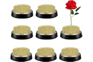 ALIMTEE 8pcs Kenzan Ikebana Flower Frogs, Japanese Mini Kenzan Pin Frog 34mm/1.34inch Diameter Floral Ikebana Flower Arranger Pin Holder for All Vases