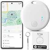 Bluetooth Tracker for Android, Item Finder Work with Google Find My Device App, Smart Tracking Tag for Keys Wallet Bags ONLY Android, Item Locator for Luggage, Backpack