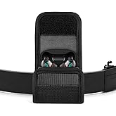 Geekria Earbud Pouch Compatible with Skullcandy Dime 3, EcoBuds, Rail, Smokin' Buds, Indy ANC, Dime2 Earbuds, Earphone Case with Velcro for Waistband/Belt