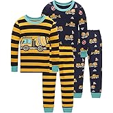 Dolphin&Fish Boys Pajamas 4Piece Toddler Kids Pjs Sets Cotton Toddler Clothes Sleepwears