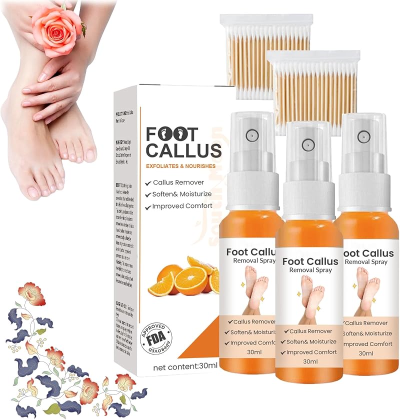 GFOUK Foot Callus Removal Spray 30ml Dead Skin Exfoliating Feet (3PC)