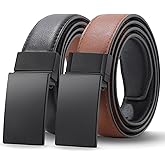 Kajeer Boy Belts for Kid Reversible,Durable PU Metal Buckle Leather Belt Toddler Youth Belt for Uniform Casual 1Pack