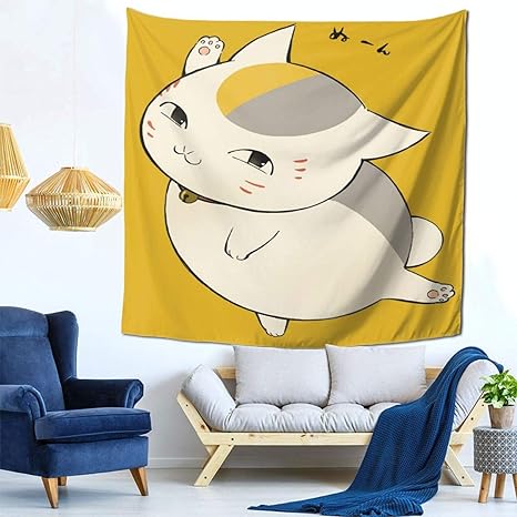 Amazon Co Jp 夏目友人帳 タペストリー インテリア 壁掛け おしゃれ 室内装飾 多機能 寝室 カーテン おしゃれ 個性ギフト 新築祝い 結婚祝い プレゼント ウォール アート 59in 59in ホーム キッチン