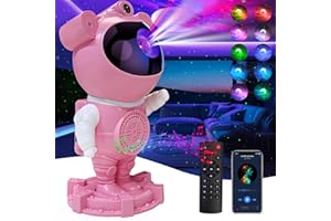 RUISHINE Astronaut Galaxy Projector Starry Projector, Bluetooth Music- White Noise for Sleep-Star Moon Nebula Night Light for Bedroom,360° Adjustable Galaxy with Remote,Timer,Star Light Projector