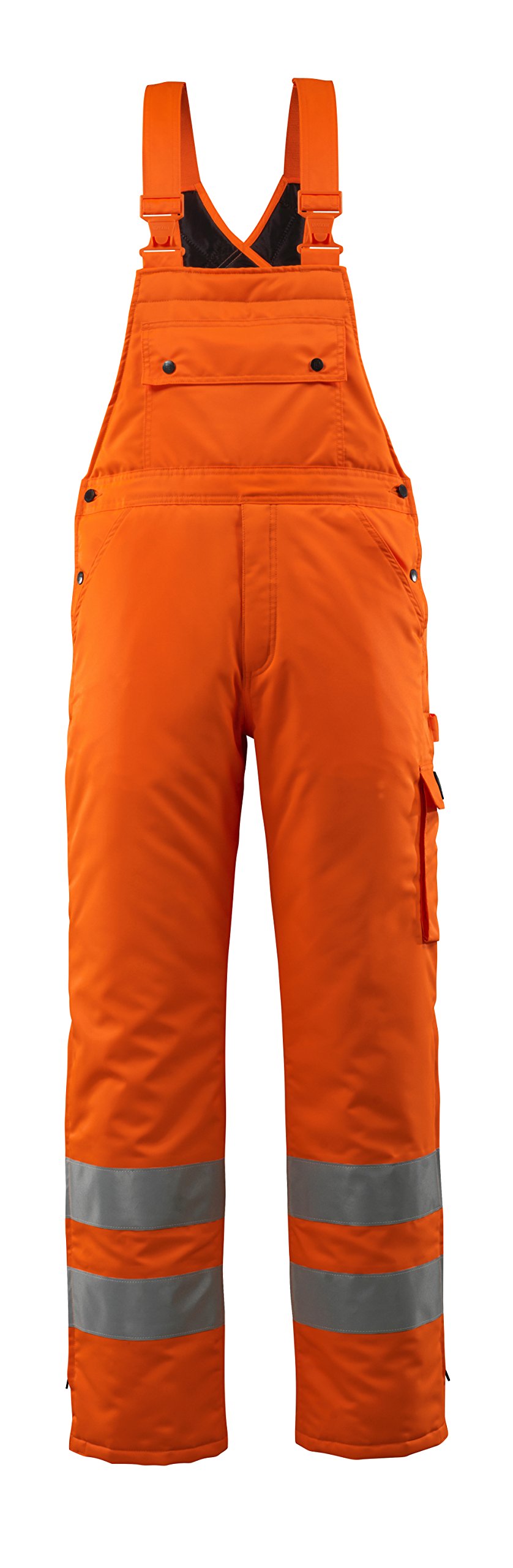 Mascot 00592-880-14 Lech Safe Arctic Quilted Lining Waterproof Class 2 Winter Bib and Brace, Size 4XL, Hi-Vis Orange