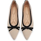 Oexuios Flats for Women Pointed Toe Knit Foldable Ballet Women's Fat Shoes Dressy Comfortable Slip On Womens Shoe for Casual Office Work