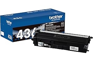 Brother Original TN436BK Super High-Yield Black Toner Cartridge, Higher Yield for Value, Original Toner Replacement Cartridge