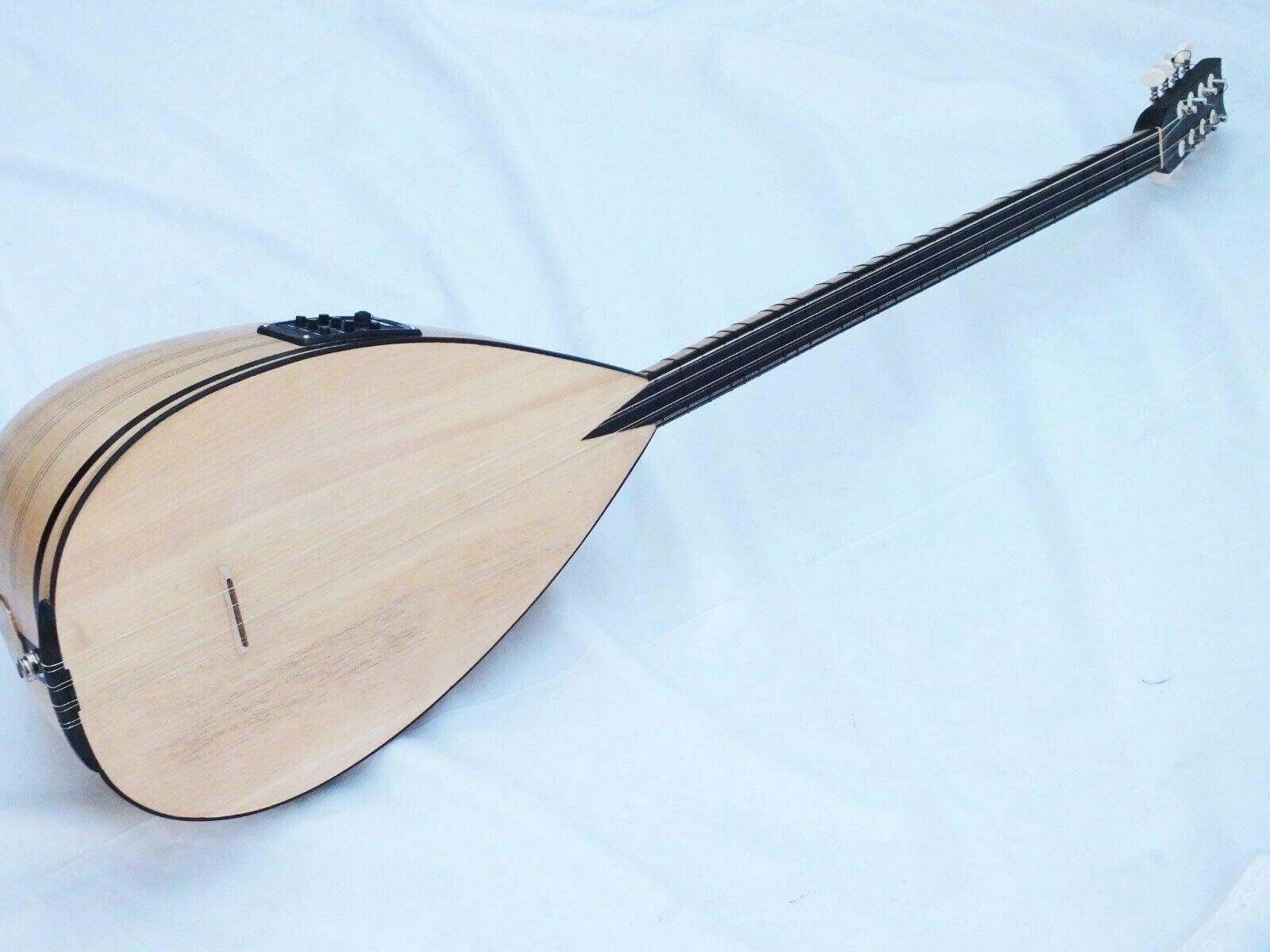 ACOUSTIC 4 COURSES LONG NECK ORGANIC SAZ BAGLAMA w/EQUALIZER