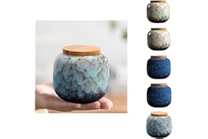 NS Online Small urns Set of 6- Ceramic Decorative Keepsake Small Urns Set 6 Piece for Human Ashes Memorial - Honor Your Loved One Lost